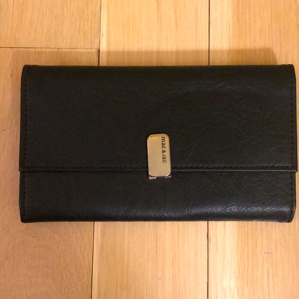 Mac & jac Black Leather Wallet
